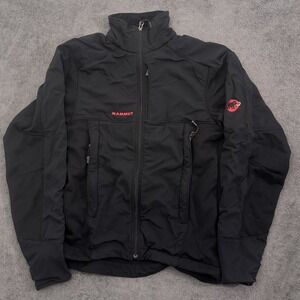 mammut wome's jacket full zip black size medium hiking outdoor wear